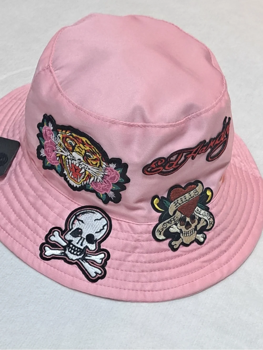 Ed Hardy Tiger's Heart Bucket Hat - One Size Fits Most